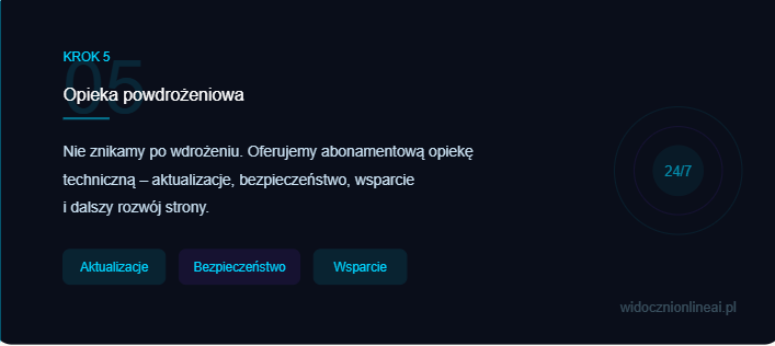 strony internetowe -proces